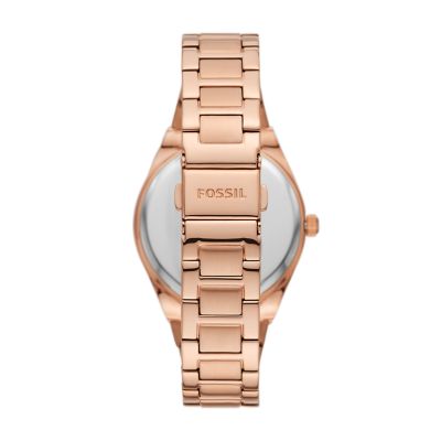 Scarlette Three-Hand Rose Gold-Tone Stainless Steel Watch - ES5277