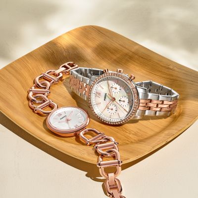 Fossil ladies chronograph online watches