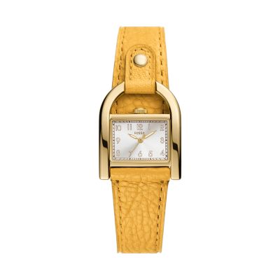 Harwell Three-Hand Yellow LiteHide™ Leather Watch