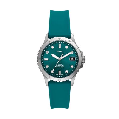 FB 01 Three Hand Date Oasis Silicone Watch