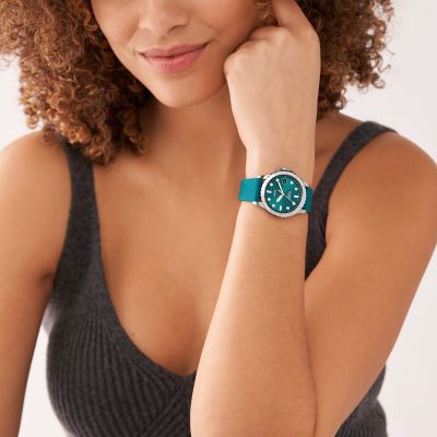 Fossil best sale turquoise watch