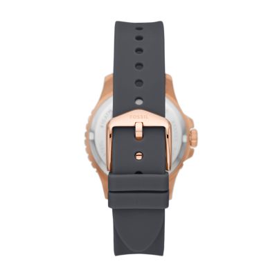 Fossil silicone shop watch women's