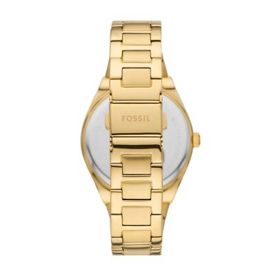 Scarlette Three-Hand Date Gold-Tone Stainless Steel Watch - ES5299