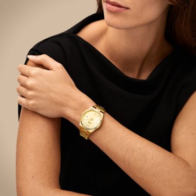 Reloj de mujer Geneva en acero inoxidable con tres agujas - Relojes para  mujer - Novedades 2024