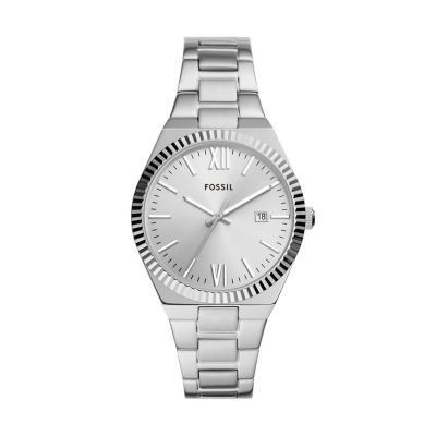 Scarlette Three-Hand Date Stainless Steel Watch - ES5300 - Fossil