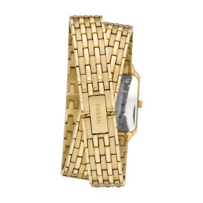 Raquel Three-Hand Date Gold-Tone Stainless Steel Watch - ES5302 - Fossil