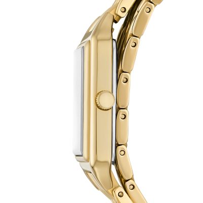 Raquel Three-Hand Date Gold-Tone Stainless Steel Watch - ES5302 - Fossil