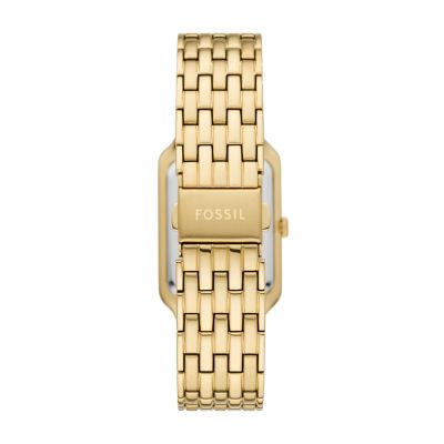 Reloj de acero inóxidable dorado con cristales estilo clásico para hombre  Fq-005