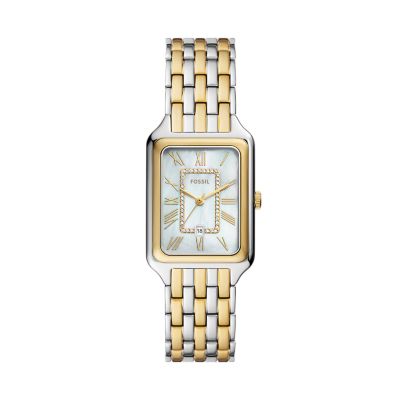 Raquel Three-Hand Date Two-Tone Stainless Steel Watch