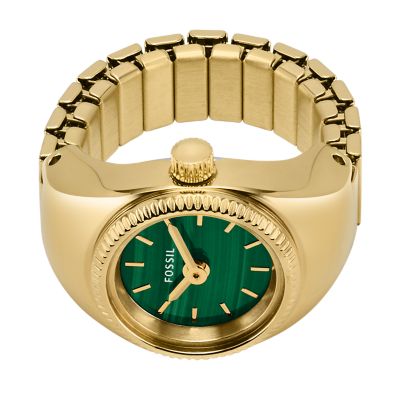 Watch Ring Two-Hand Gold-Tone Stainless Steel - ES5308 - Watch Station