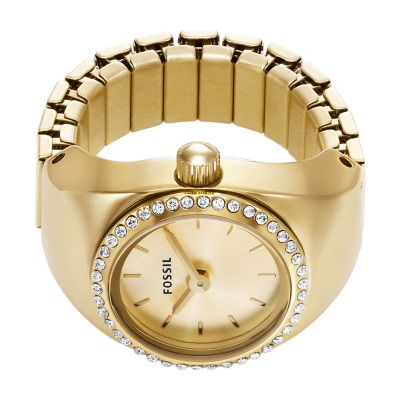 Watch Ring Two-Hand Gold-Tone Stainless Steel - ES5319 - Fossil