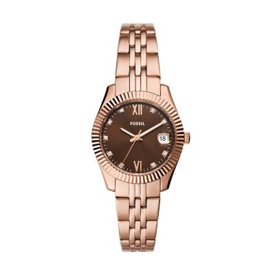 Fossil ladies watches hot sale rose gold