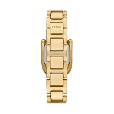 Harwell Three-Hand Gold-Tone Stainless Steel Watch - ES5327 - Fossil