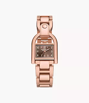 Harwell Three-Hand Rose Gold-Tone Stainless Steel Watch