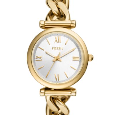 Carlie Three-Hand Gold-Tone Stainless Steel Watch