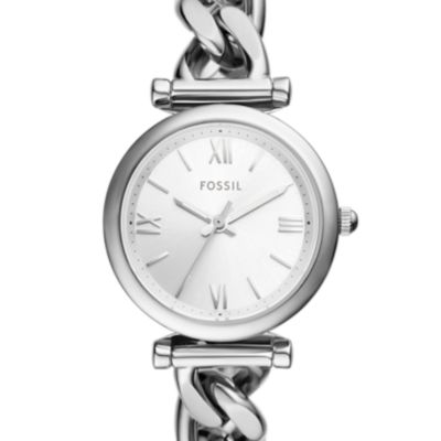 Carlie Three-Hand Stainless Steel Watch