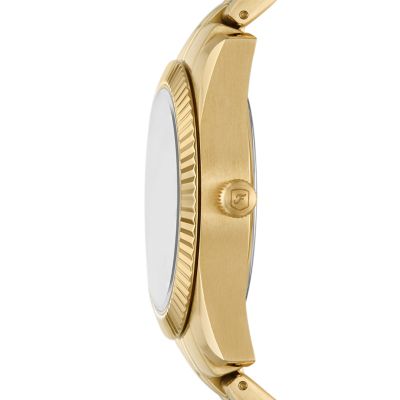 Scarlette Three-Hand Date Gold-Tone Stainless Steel Watch