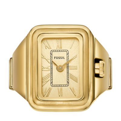 Raquel Watch Ring Two-Hand Gold-Tone Stainless Steel