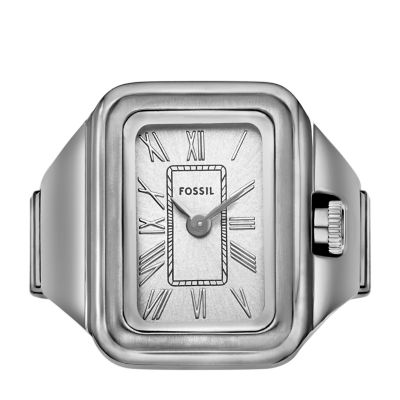 Raquel Watch Ring Two-Hand Stainless Steel