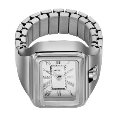 Raquel Watch Ring Two-Hand Stainless Steel