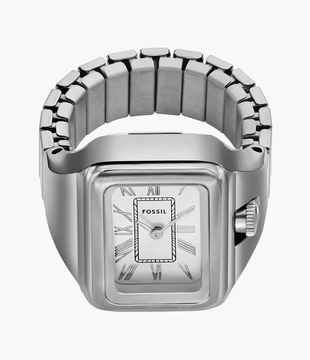 Raquel Watch Ring Two-Hand Stainless Steel