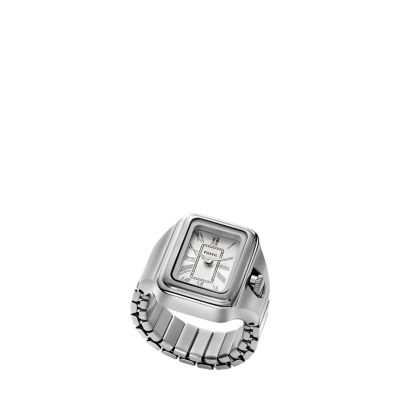 Raquel Watch Ring Two-Hand Stainless Steel