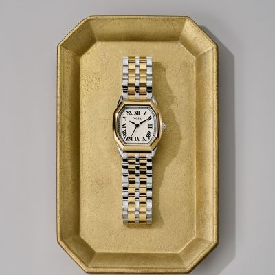 Harlow Three-Hand Two-Tone Stainless Steel Watch
