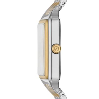 Raquel Three-Hand Date Two-Tone Stainless Steel Watch