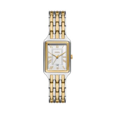 Raquel Three-Hand Date Two-Tone Stainless Steel Watch