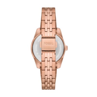 Scarlette Three-Hand Date Rose Gold-Tone Stainless Steel Watch