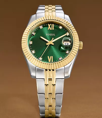 Scarlette Three-Hand Date Two-Tone Stainless Steel Watch Scarlette Three-Hand Date Two-Tone Stainless Steel Watch