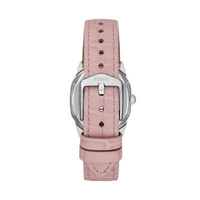 【未使用】FOSSIL ピンクベージュ×マザーオブパール ウォッチ HARLOW 三針 ライトピンク レザーウォッチ - ES5406 - Fossil
