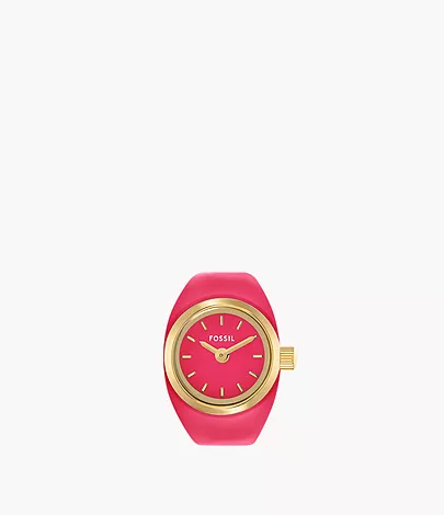 二針 ピンク ステンレススチール ウォッチリング - ES5414 - Fossil 二針 ピンク ステンレススチール ウォッチリング - ES5414 - Fossil