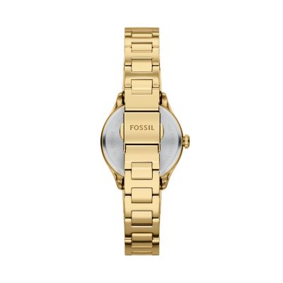 Gilmore Three-Hand Gold-Tone Stainless Steel Watch