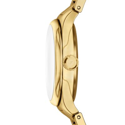 Gilmore Three-Hand Gold-Tone Stainless Steel Watch