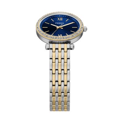 Carlie Three-Hand Two-Tone Stainless Steel Watch