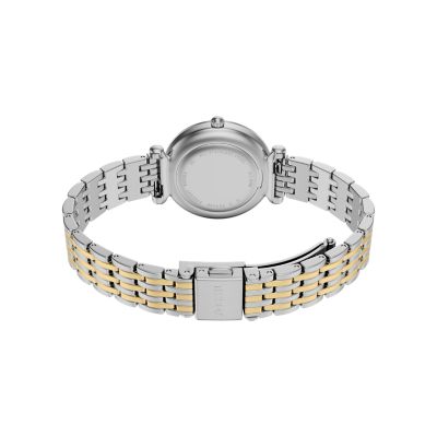Carlie Three-Hand Two-Tone Stainless Steel Watch
