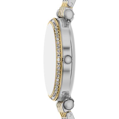 Carlie Mini Three-Hand Two-Tone Stainless Steel Watch