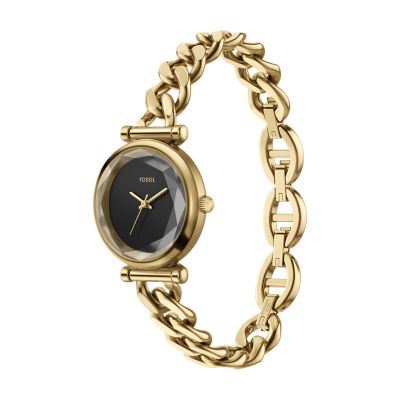 Carlie Three-Hand Gold-Tone Stainless Steel Watch