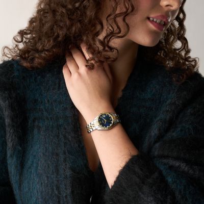 Scarlette Three-Hand Two-Tone Stainless Steel Watch