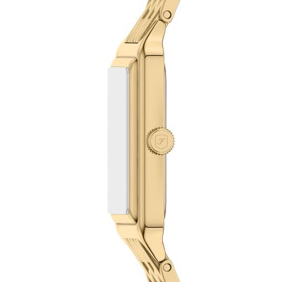 Raquel Three-Hand Gold-Tone Stainless Steel Watch