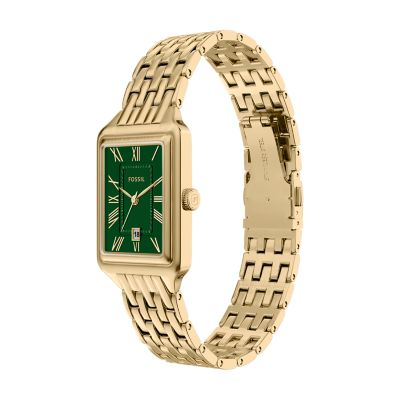 Raquel Three-Hand Gold-Tone Stainless Steel Watch