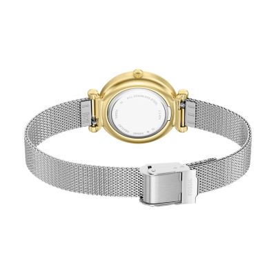 Carlie Mini Three-Hand Stainless Steel Watch