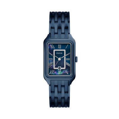 Raquel Three-Hand Navy Stainless Steel Watch