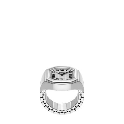 Harlow Watch Ring Two-Hand Stainless Steel