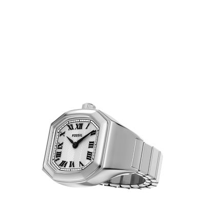 Harlow Watch Ring Two-Hand Stainless Steel