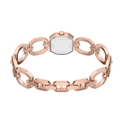 Harlow Mini Two-Hand Rose Gold-Tone Stainless Steel Watch