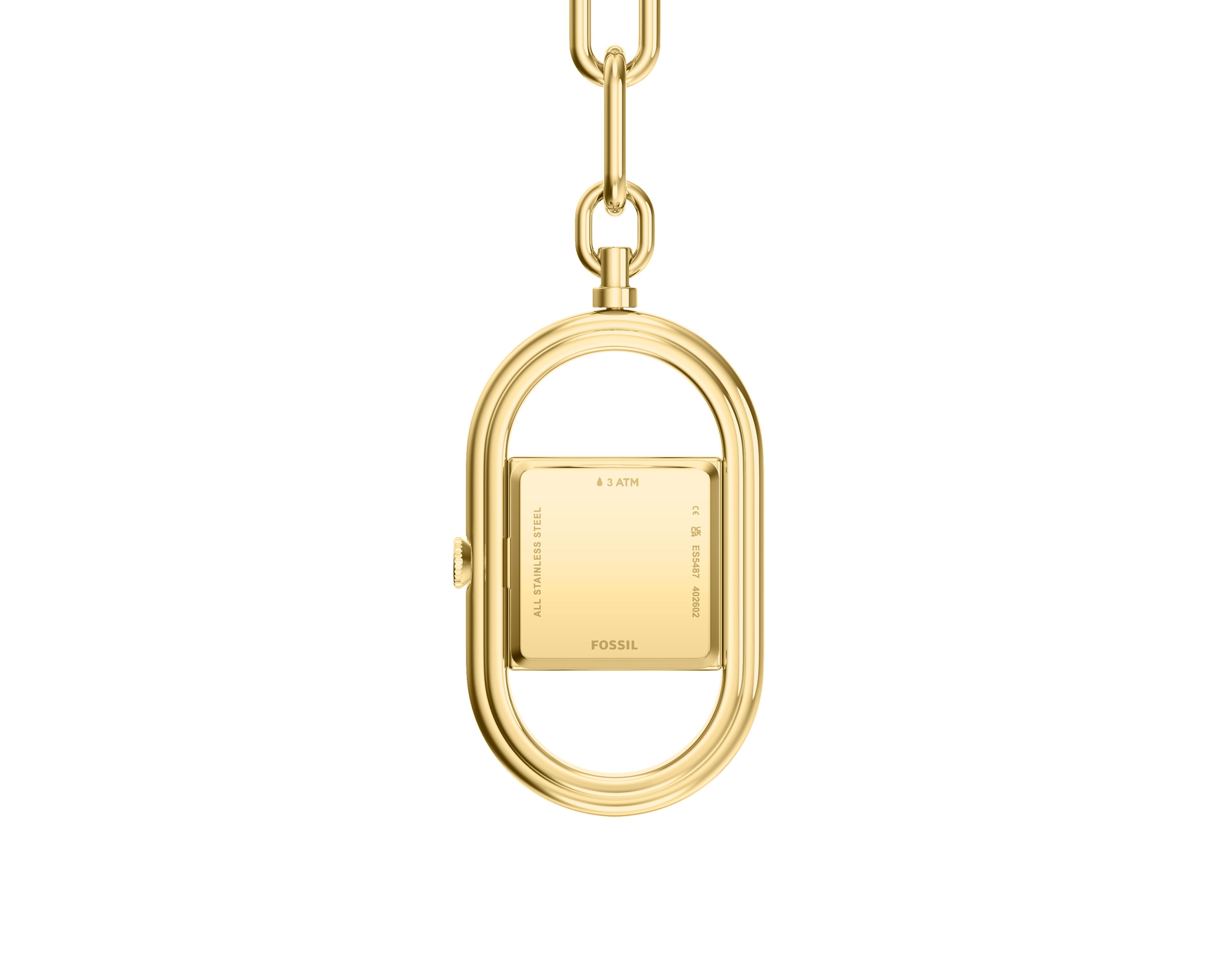 Watch Bag Charm 19mm Two-Hand Gold-Tone