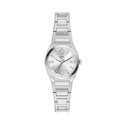 Silver for Everett Three-Hand Two-Tone Stainless Steel Watch