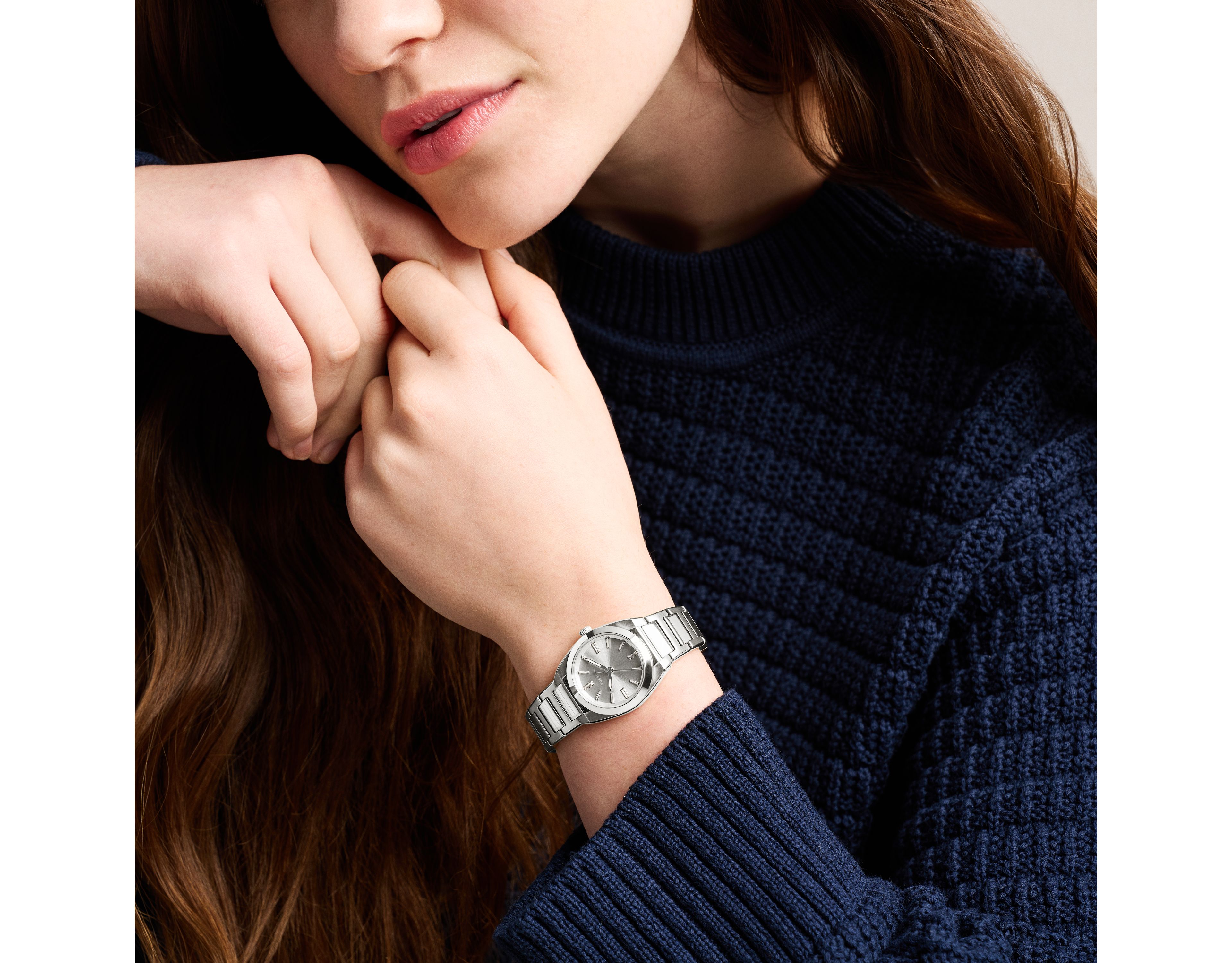 Everett 27mm Three-Hand Stainless Steel Watch